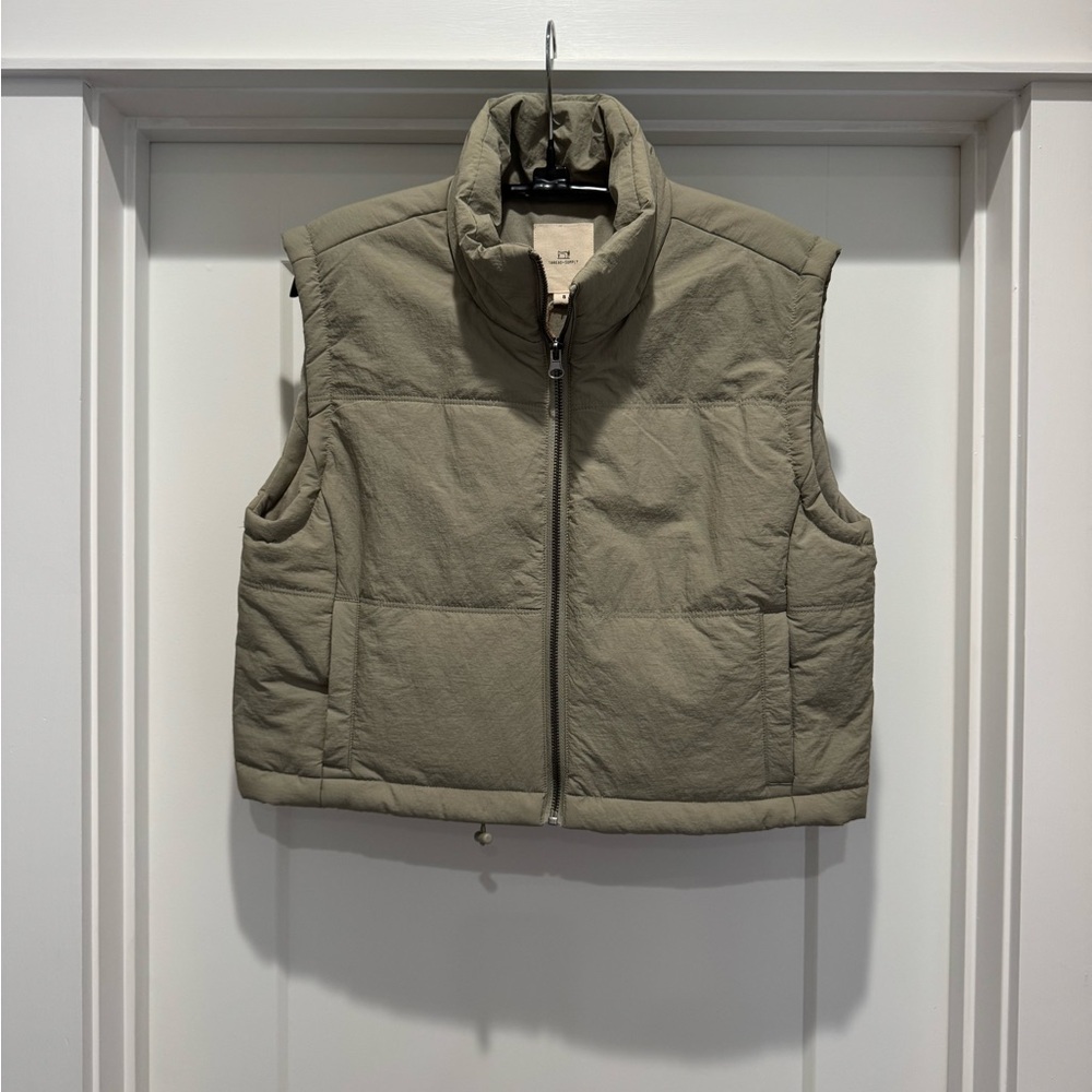 Thread & Supply Dusty Sage  Puffer Vest ~ Size S